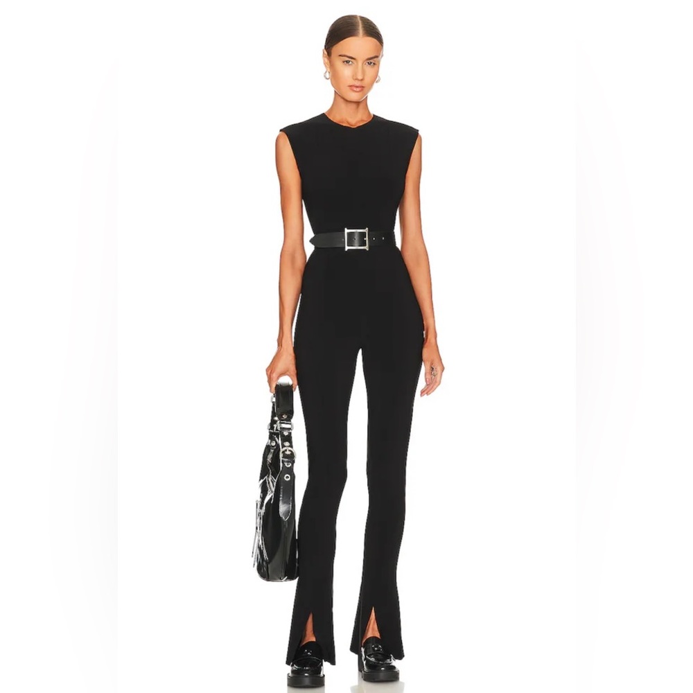 Norma Sleeveless Spat Legging Catsuit - SZ Large - Black Jumpsuit